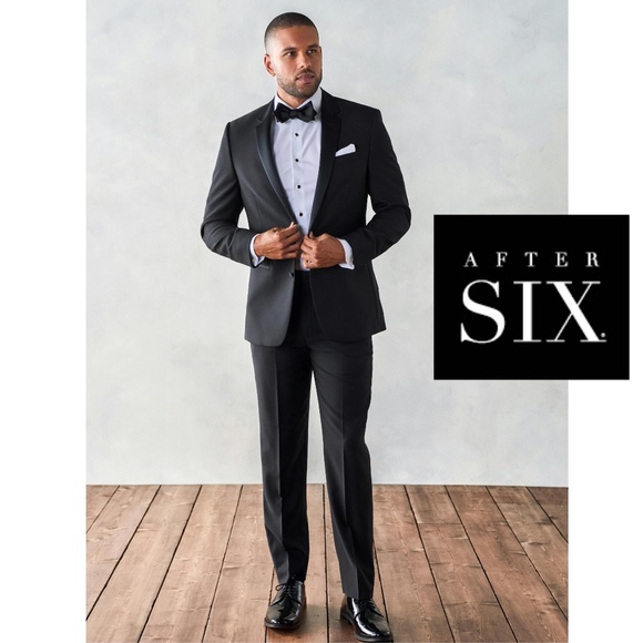 After Six Custom Full Tuxedo 47R Pants 42w x 33i Made in USA Gently worn - Picture 1 of 7